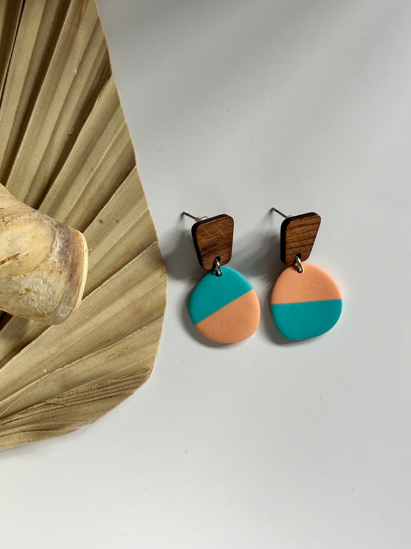 Small Textured Stud Dangles