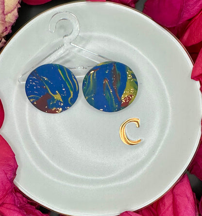 Blue Swirl Dangles