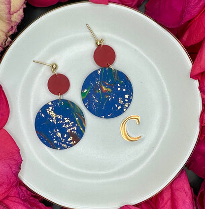 Blue Swirl Dangles
