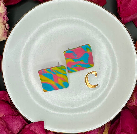Pride Square Studs